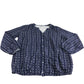 Women's Blouse Size 16 Navy Floral Button Up
