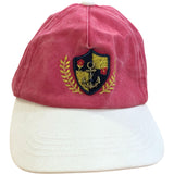 Baseball Cap Washed Red Adjustable Cotton Blend Casual Hat