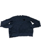 Navy Blue Waffle Knitted Sweater - Size Medium