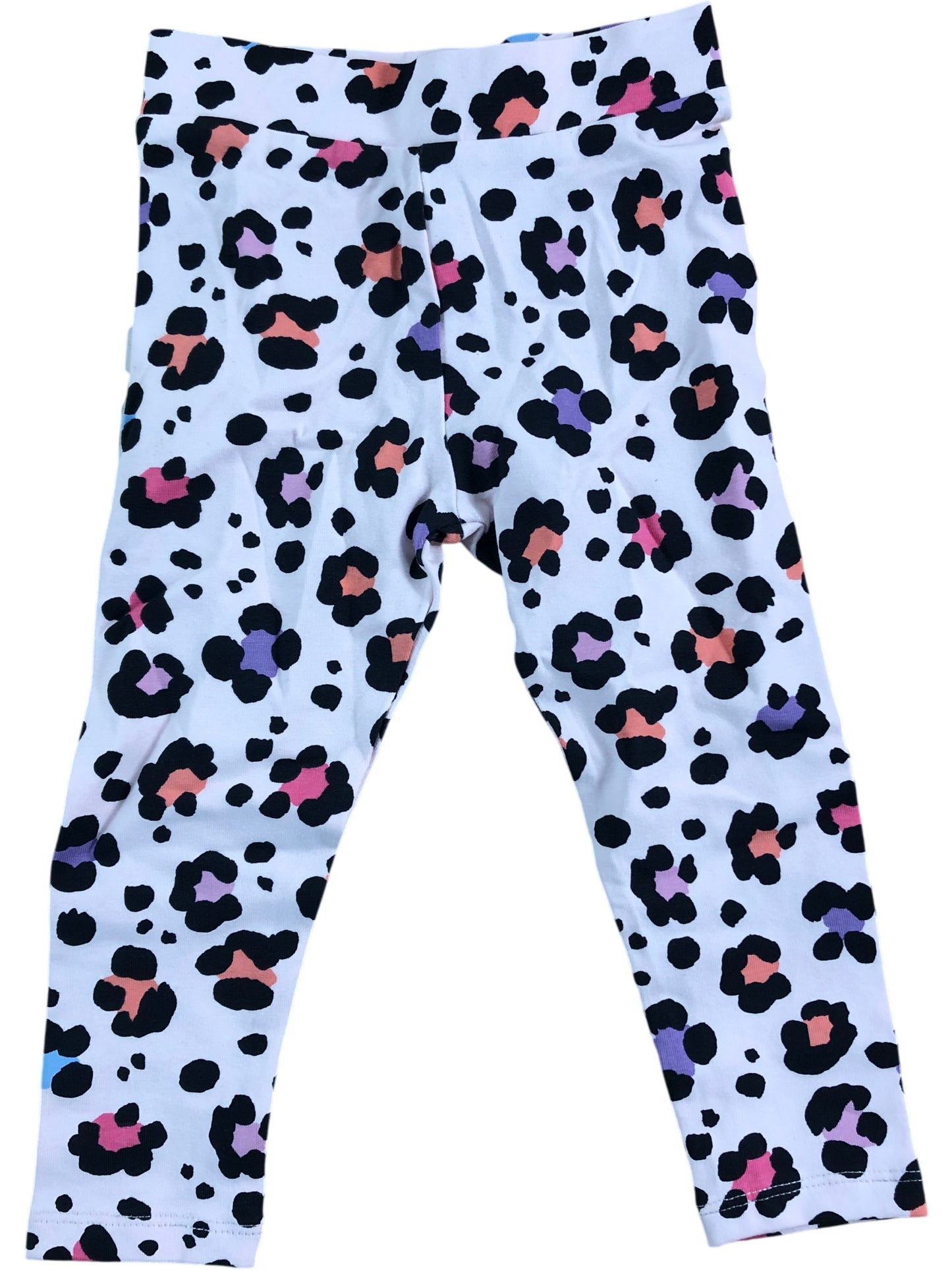 River Island Mini 12-18 Months Girls Pink Leopard Print Leggings
