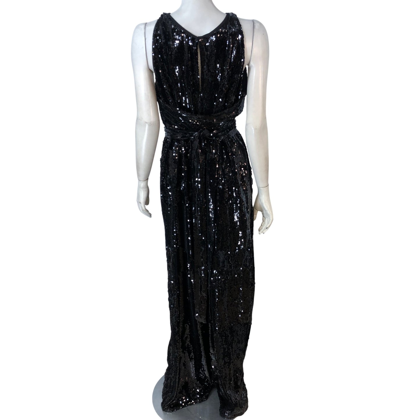 Ted Baker Black Sequinned Jumpsuit Size 16