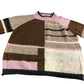 Medway Colourblock Sweater UK20 Women's Knit Jumper Natural Multi