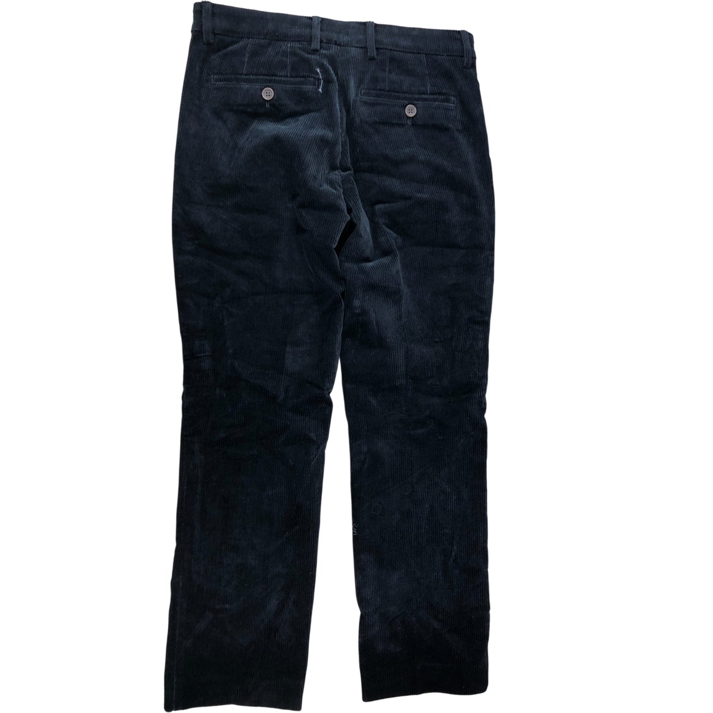 Brook Taverner Corduroy Trousers W29.5" Men's Black Smart Casual Slim Fit