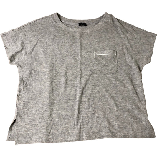 Pour Moi UK14 Women's Grey Loungewear Top Short Sleeve Pocket Style