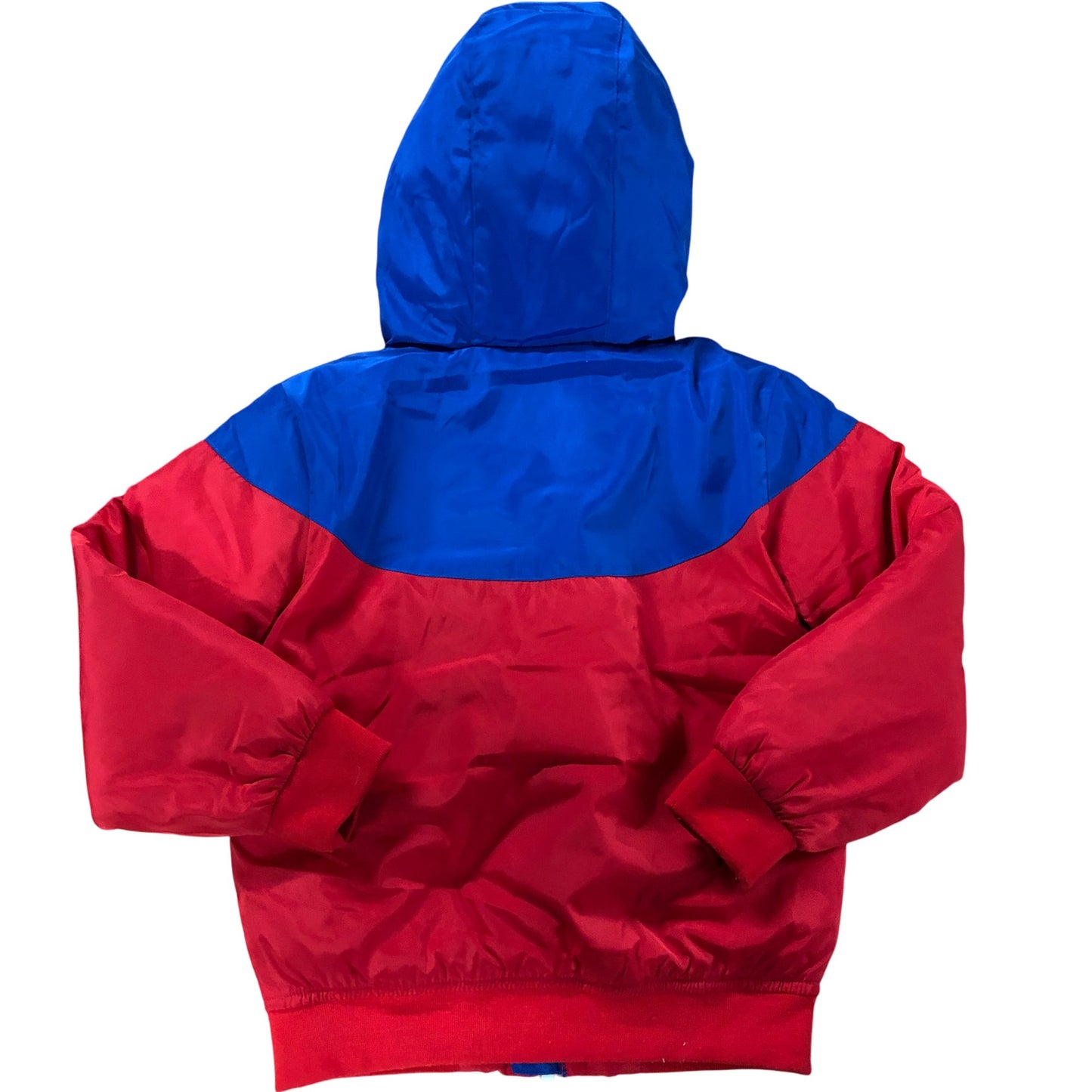 NIKE Kids Red Blue Jacket M 5-6 Years Lightweight Packable Hooded