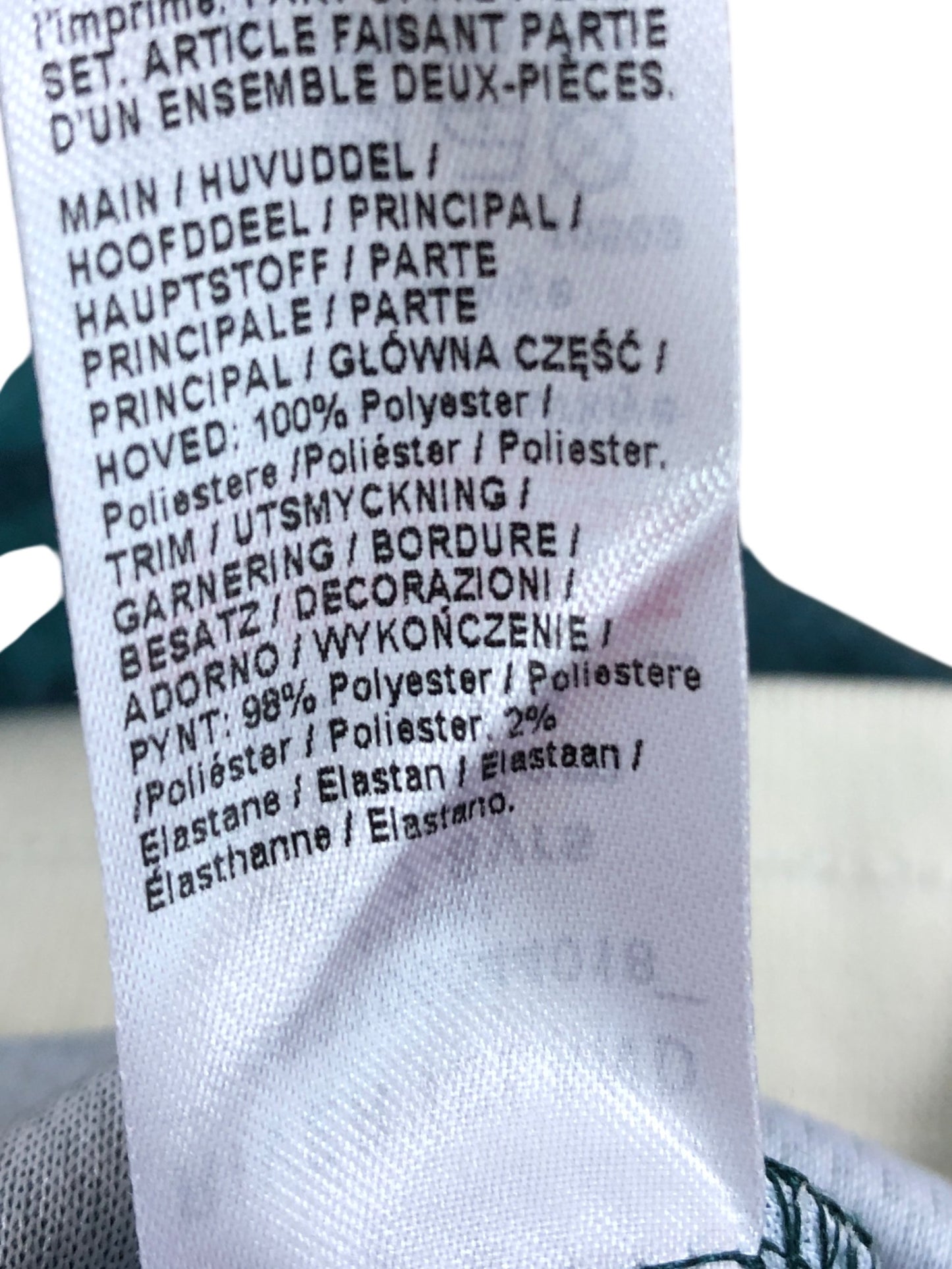 River Island Boys Activewear Shorts Size 7-8 Years Green Sports Floral Design