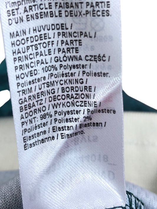 River Island Boys Activewear Shorts Size 7-8 Years Green Sports Floral Design