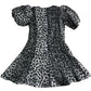 All Saints Grey Leopard Print Dress Girls Size 9-10 Short Sleeve