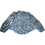 Branded Grey Floral Print Blouse - Size 6