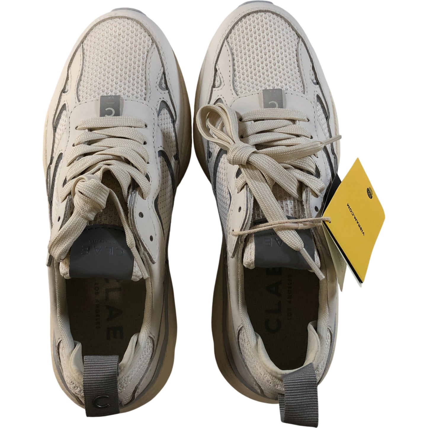 Clae Salazar Trainers Off white Microchip Vibram Sole Shoes UK5.5