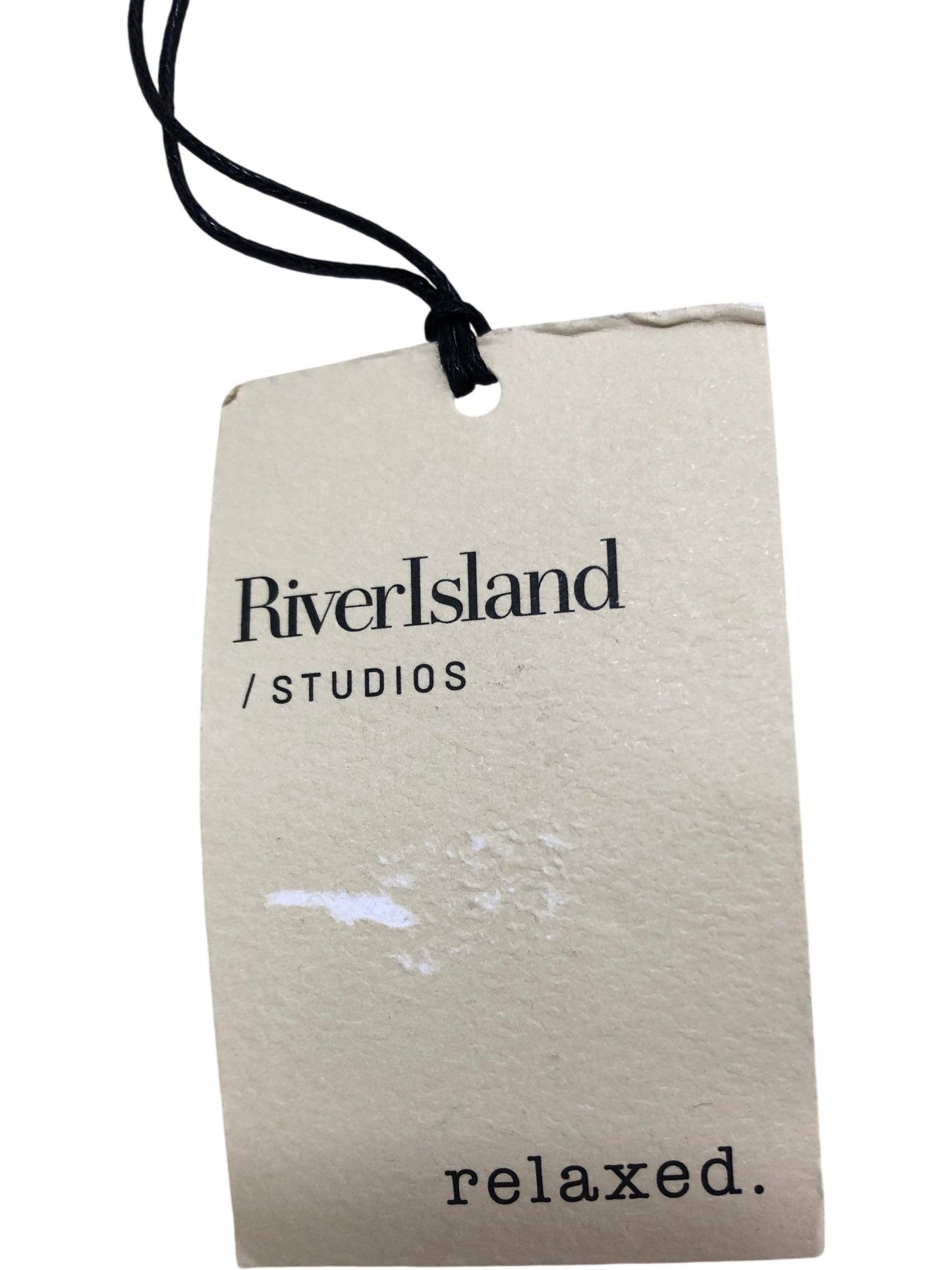 River Island Studios Relaxed Track Pants XS S Women's Cream Creamy White