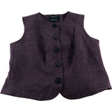 River Island Women's Petite UK10 Purple Waistcoat