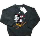 Zara Mickey Mouse Sweater Size 6 Years Kids Winter Knit Pullover Grey