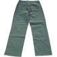 Chinos Trousers UK 10 Olive Green Stretch Cotton Blend