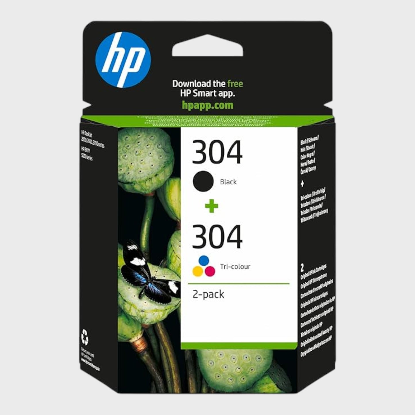 HP Printer Ink 304 Black & 304 Tri-Colour Dual Pack (3JB05AE)