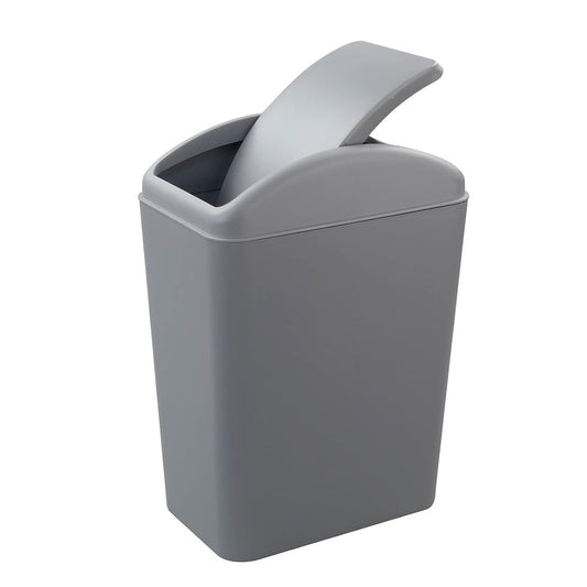 Mayish 20L Plastic Trash Swing Top Bin Grey