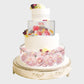 Acrylic Fillable Round Cake Stand with LED Lights - Two Pieces