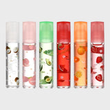 Moisturising Fruit Flavoured Lip Gloss - 6 Pieces