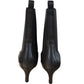 Branded Chocolate Women's Leather Kitten Heel Boots Size UK 6