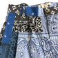 Boys Blue Bandana Pattern Shorts Size 12Years Cotton