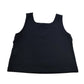 River Island Black Crop Top Girls 13-14Y Ribbed Cotton Sleeveless Casual Wear