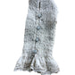 Women's Beige Smocked Long Sleeve Blouse Frill Details
