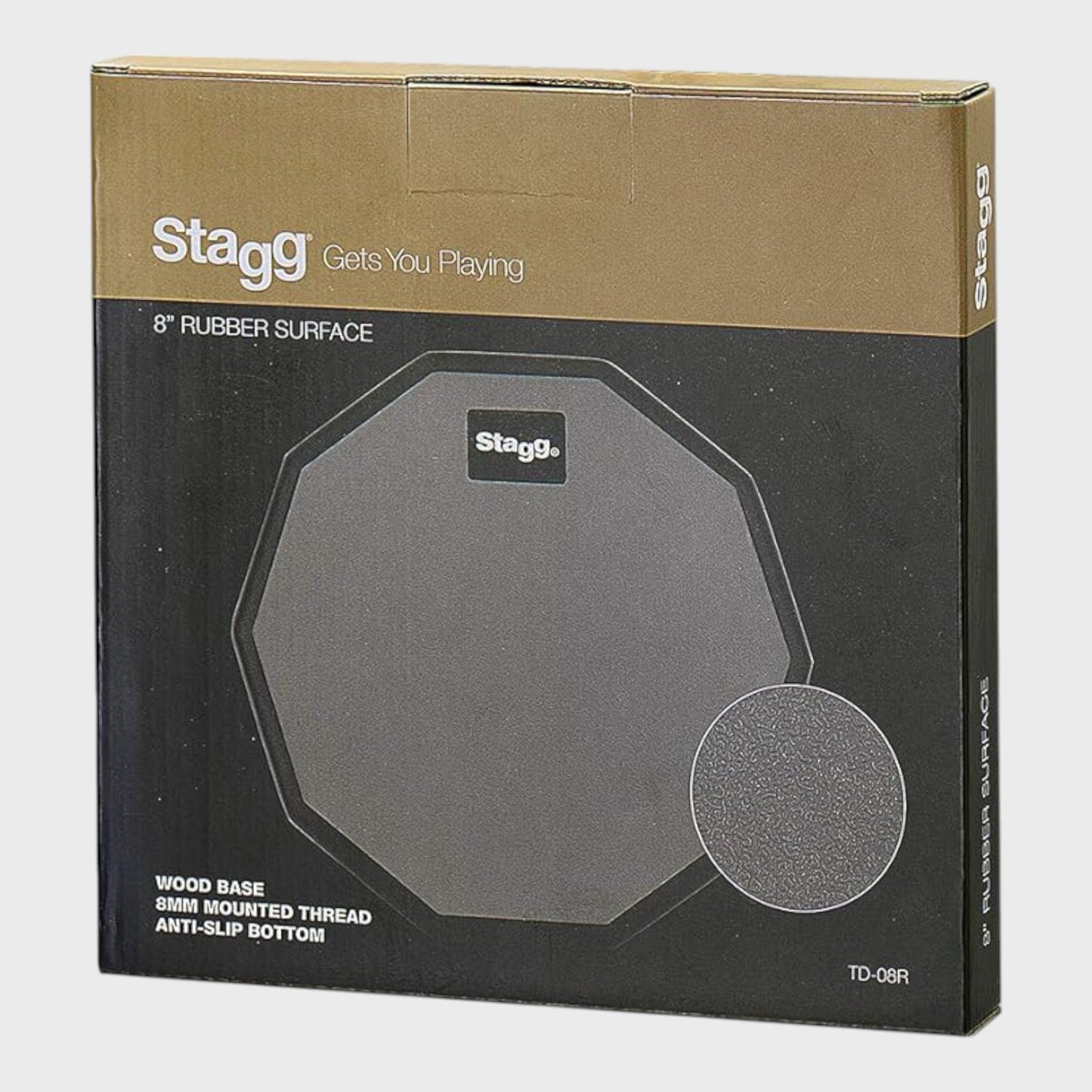 Stagg Ten Sided Drum Practice Pad - 8"