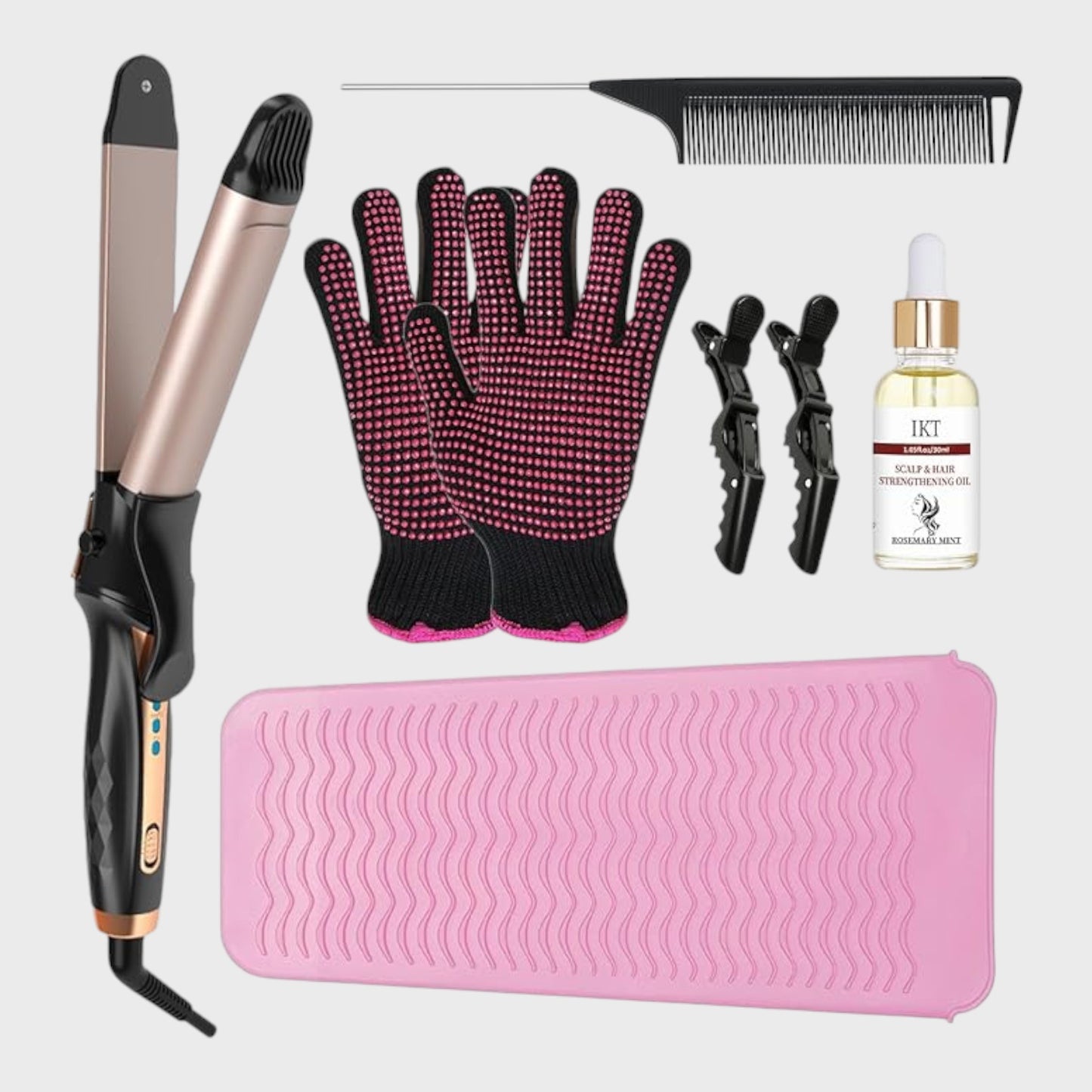 Hair Curler and Straightener Set