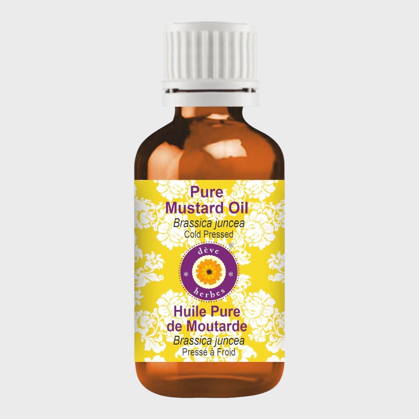 Deve Herbs Cold Pressed Pure Mustard Oil (Brassica Juncea) - 100ml