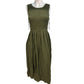 River Island Khaki Summer Safari Dress UK10 Women's Sleeveless Casual Style