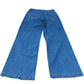 Baukjen Wide Leg Jeans Women's Size 12 Organic Cotton Blue Casual Wear