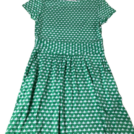 Boden Green Patterned Maxi Dress Women's Short Sleeve Casual UK4