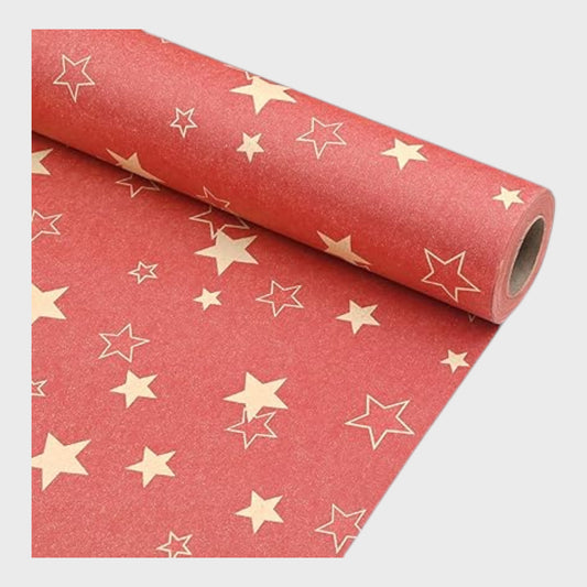 Christmas Red Star Wrapping Paper