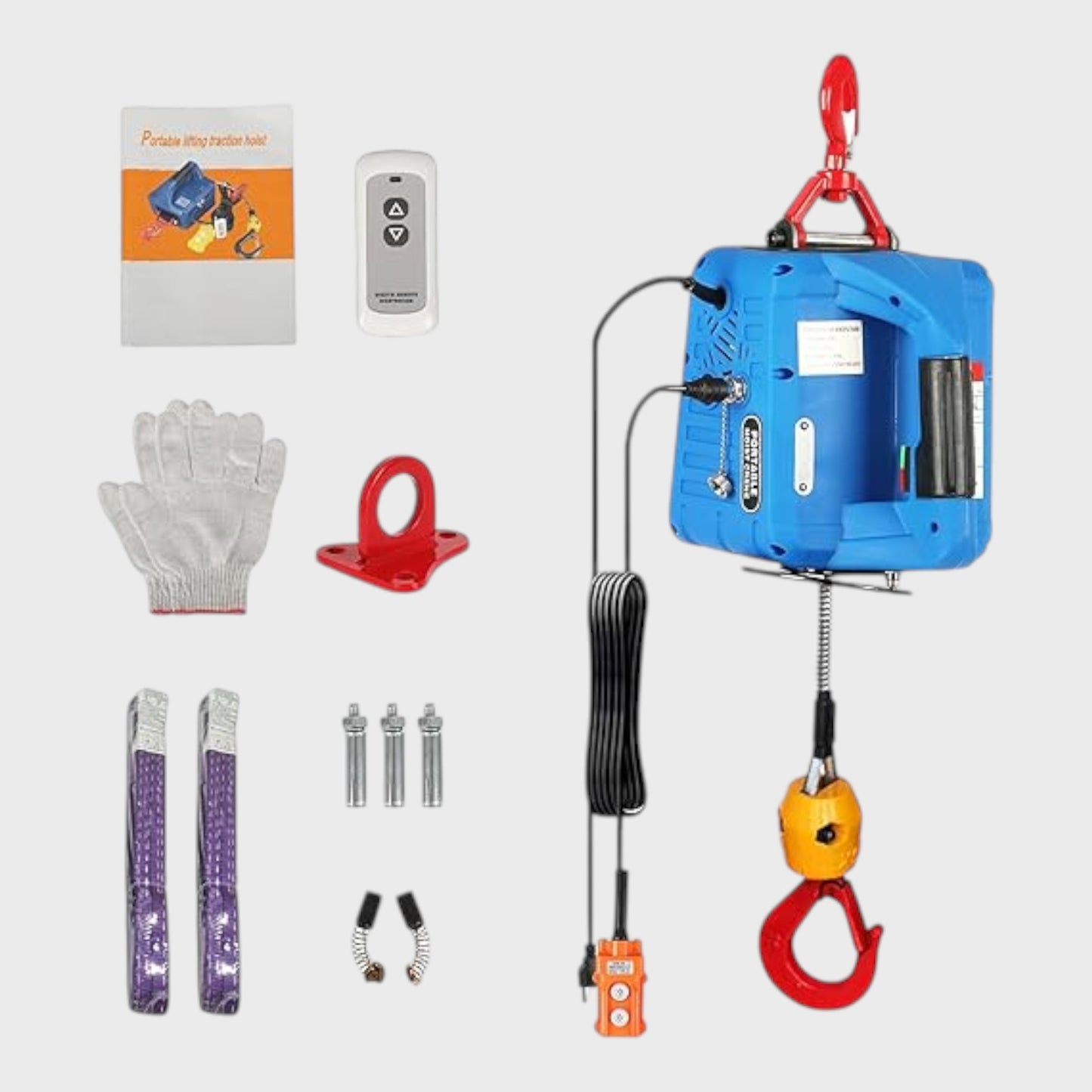 Electric Hoist Winch - 500KG - 3-in-1 Controls