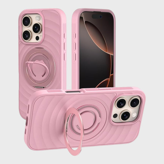 iPhone 16 Pro Max Case with Magnetic 360° Ring Holder