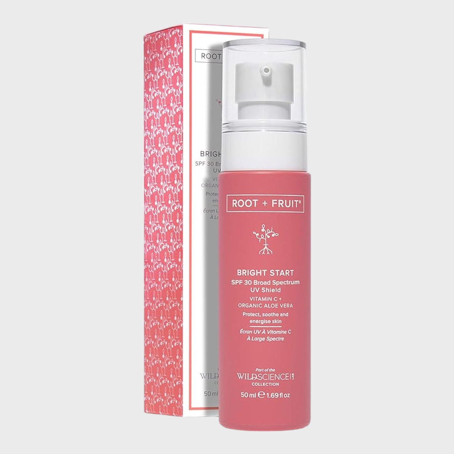 Wild Science Lab Root & Fruit Bright Start SPF30 UV Shield - 50ml