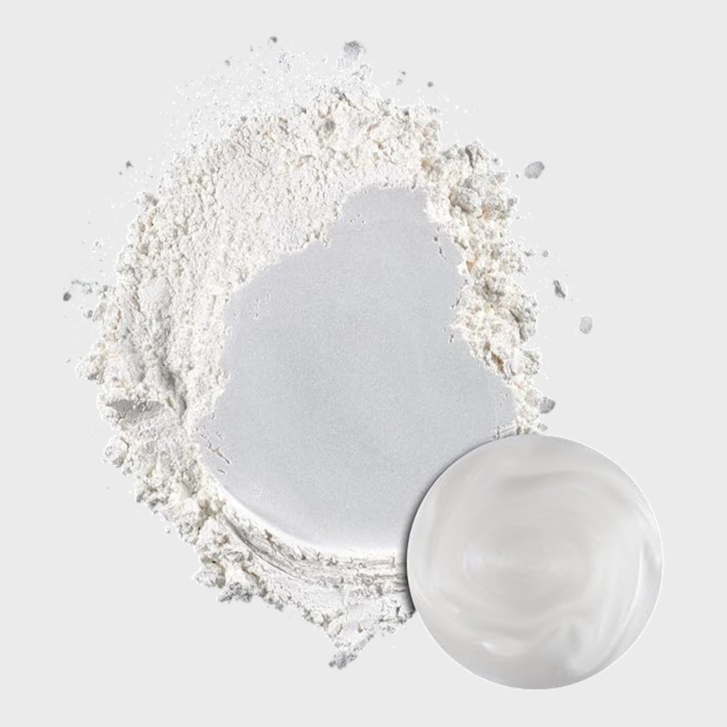 Mica Powder 300ml Silver White