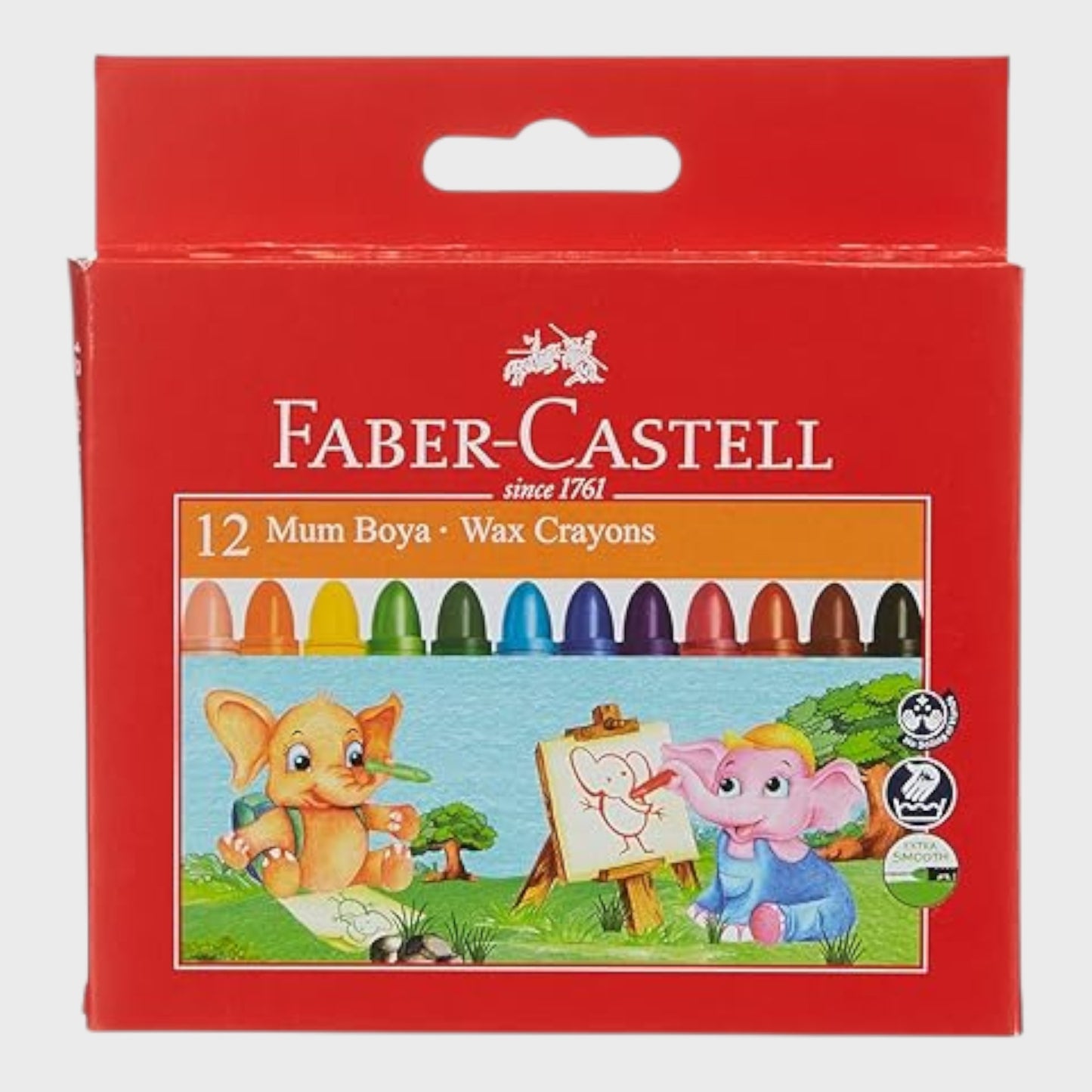 Faber Castell - Bright Coloured Crayons - Pack of 12
