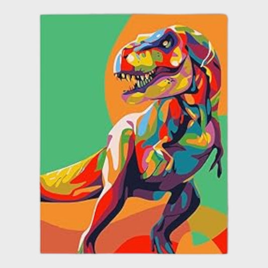 Paint by Numbers for Adults - Dinosaur Print