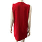 River Island Red Sleeveless Dress Size UK14-16 Women's Knitted Button Front