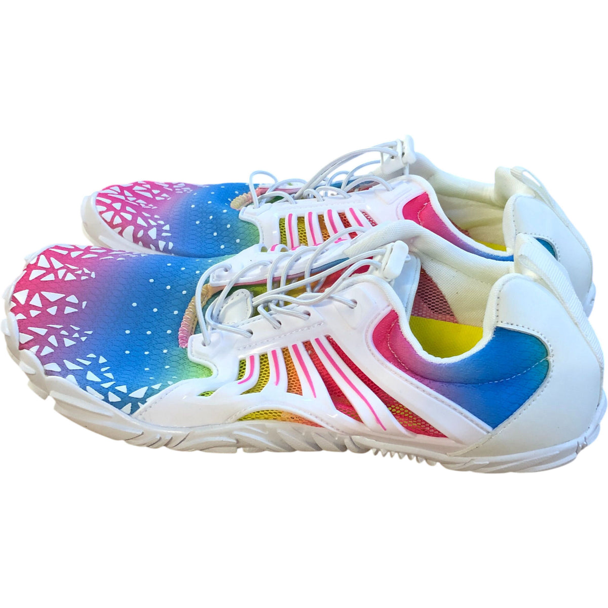 Scurtain Unisex Water Shoes Quick Dry Colourful Bare Foot Trainers Size 8