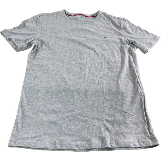 Tommy Hilfiger Short Sleeve T-Shirt Size 12-14 Years Boys Grey Cotton Crew Neck