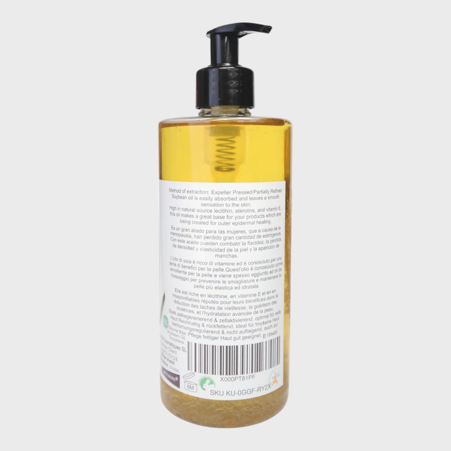 Cold pressed Soybean Massage Oil 500ml