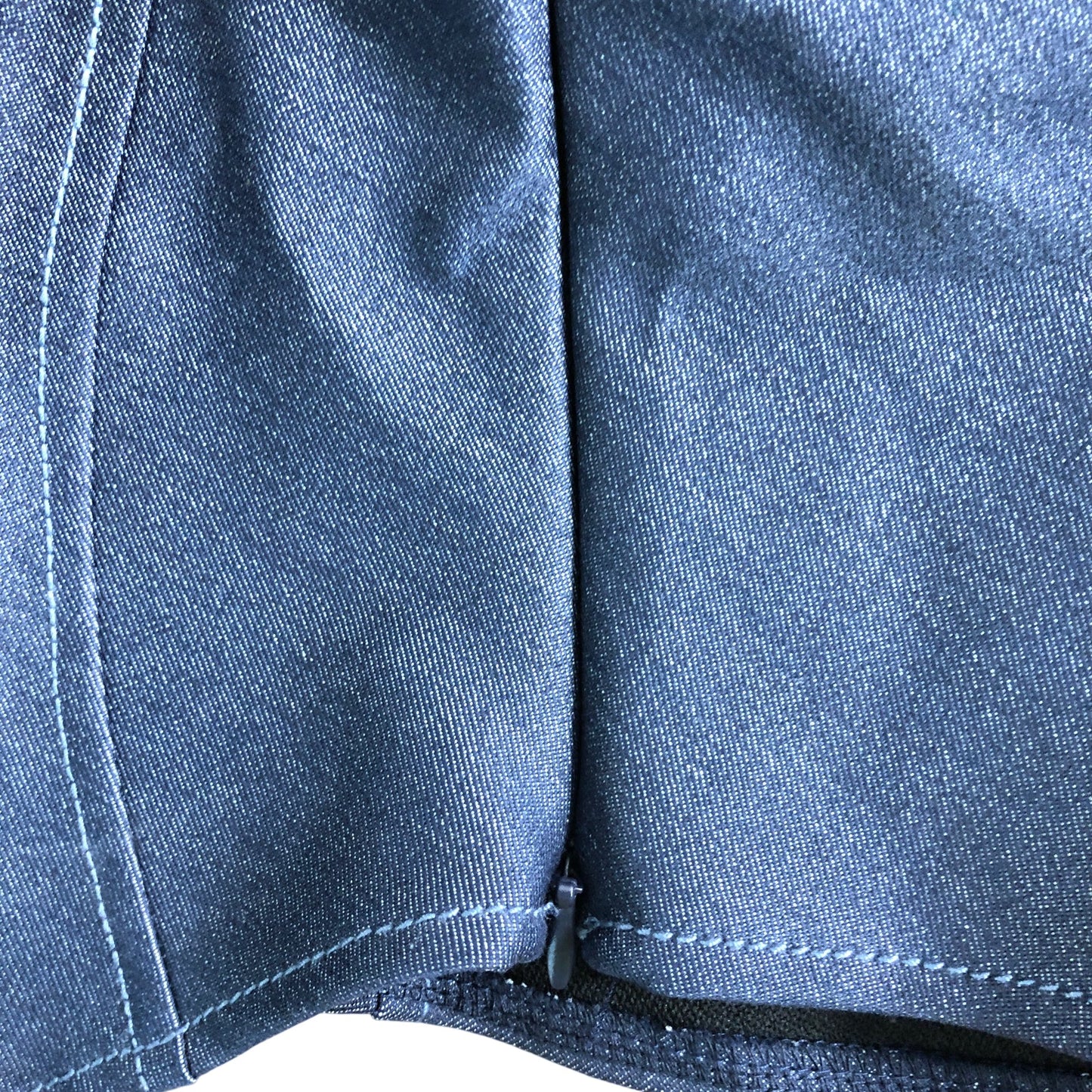 River Island Crop Top UK14 Women's Denim Style Sleeveless Blue Stretchy