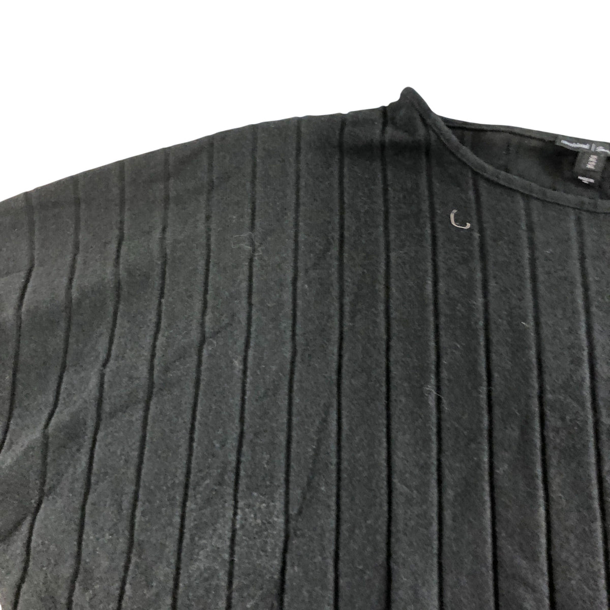 River Island Black Ribbed Tie Waist Top UK XL Women's Short Sleeve
