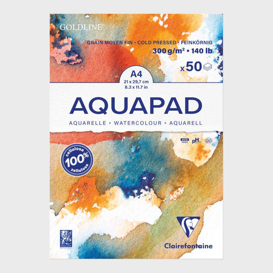 Clairefontaine Goldline A4 White Watercolour Aquapad