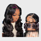 Essent 13x6 100% Human Hair Wig - Lace Front - Body Wave 24" - Black