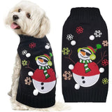 Ugly Pet Christmas Snowman Sweater Black Knit Size XS