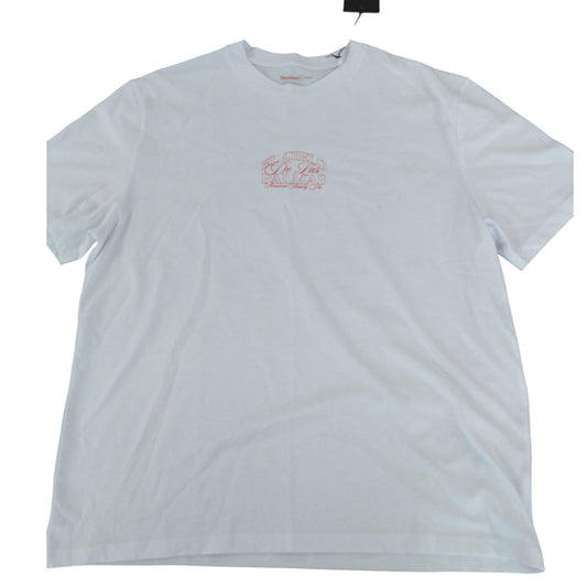 River Island Men's El Cielo De Las Palmas Graphic T-Shirt Large White Casual