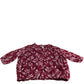 Women's Blouse Size 24 Dark Pink Floral 3/4 Sleeve